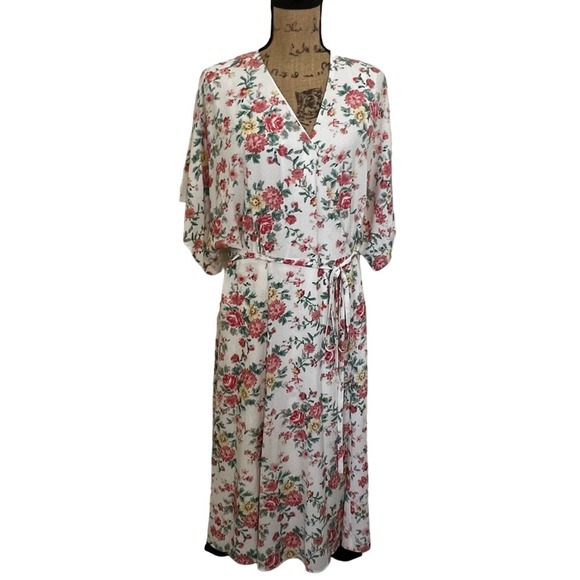 1. State Dresses & Skirts - 1 State Floral Print Wrap Dress Size 16w